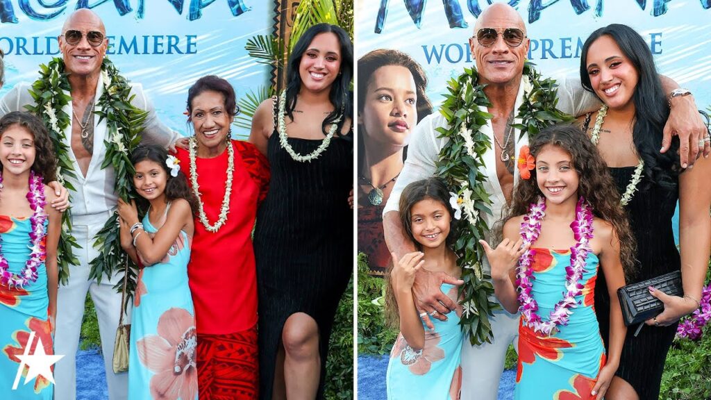 Dwayne Johnson Brings All 3 Daughters to ‘Moana’ Premiere Dwayne Johnson Brings All 3 Daughters to ‘Moana’ Premiere