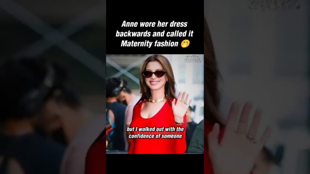 Anne Hathaway had a MATERNITY FASHION moment 🤭❤️ #annehathaway #theodyssey #edit #shorts
