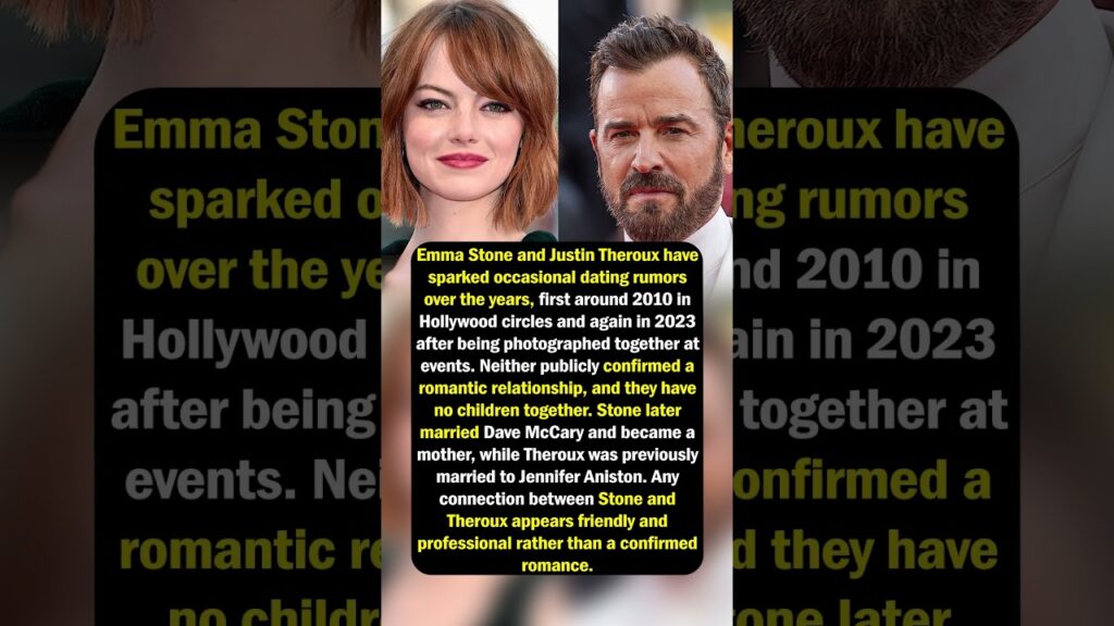 Emma Stone & Theroux Rumors Emma Stone & Theroux Rumors