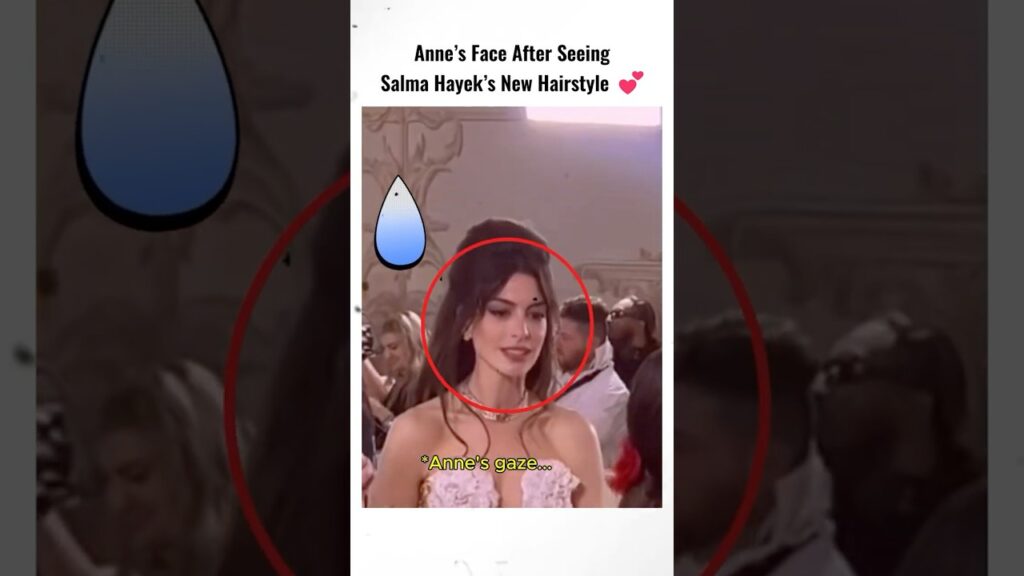 Anne’s Face After Seeing Salma Hayek’s New Hairstyle 💕#AnneHathaway #SalmaHayek Anne’s Face After Seeing Salma Hayek’s New Hairstyle 💕#AnneHathaway #SalmaHayek