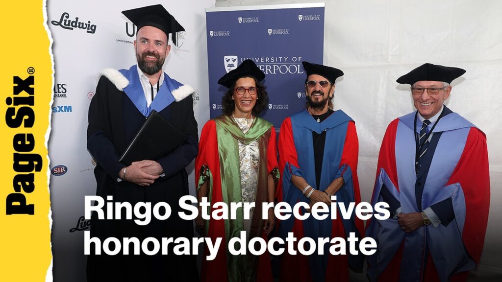 Ringo Starr receives honorary doctorate on 86th birthday Ringo Starr receives honorary doctorate on 86th birthday