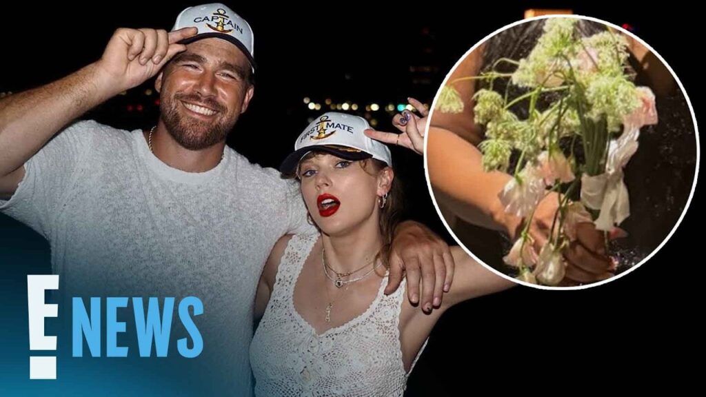 Who Caught Taylor Swift, Travis Kelce’s Wedding Bouquet? | E! News Who Caught Taylor Swift, Travis Kelce's Wedding Bouquet? | E! News