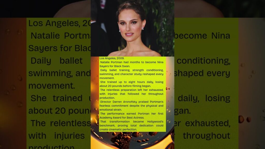 Natalie Portman’s Black Swan Transformation Was Painfully Real 😳 Natalie Portman’s Black Swan Transformation Was Painfully Real 😳