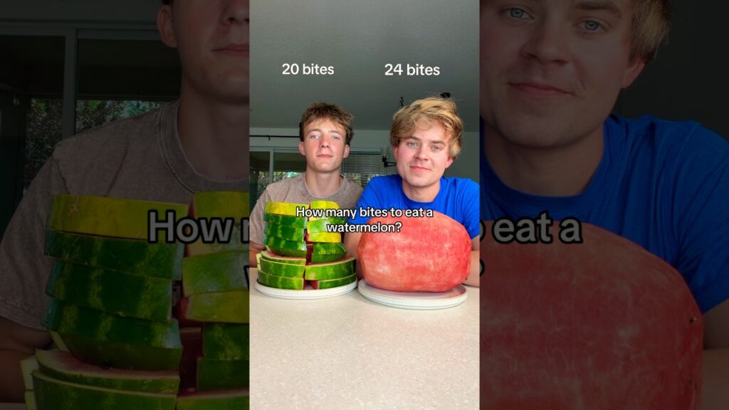 How many bites to eat a watermelon?