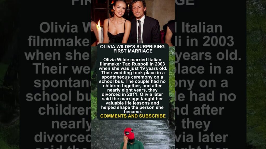 OLIVIA WILDE’S SURPRISING FIRST MARRIAGE OLIVIA WILDE'S SURPRISING FIRST MARRIAGE