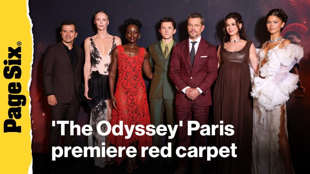 Zendaya, Anne Hathaway, Tom Holland and more attend 'The Odyssey' Paris premiere