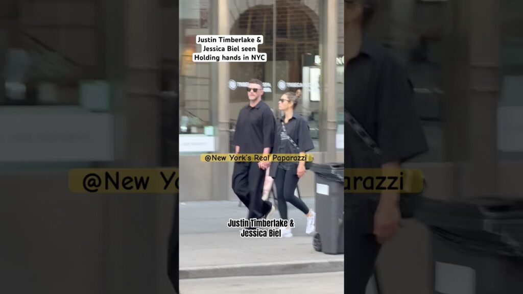 Justin Timberlake and Jessica Biel seen walking around in Tribeca, NYC #couple #singer #shorts