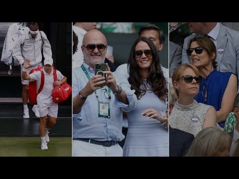 Benedict Cumberbatch and Keira Knightley join Arthur Fery's parents to cheer him on at Wimbledon..