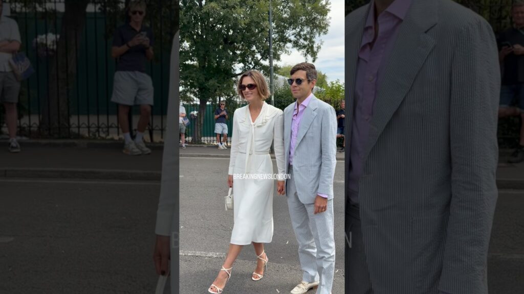 KEIRA KNIGHTLEY AND JAMES RIGHTON ARRIVE AT WIMBLEDON KEIRA KNIGHTLEY AND JAMES RIGHTON ARRIVE AT WIMBLEDON
