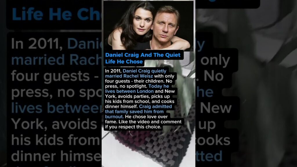 Daniel Craig And The Quiet Life He Chose. Rachel Weisz. #shorts #celebrity #hollywood
