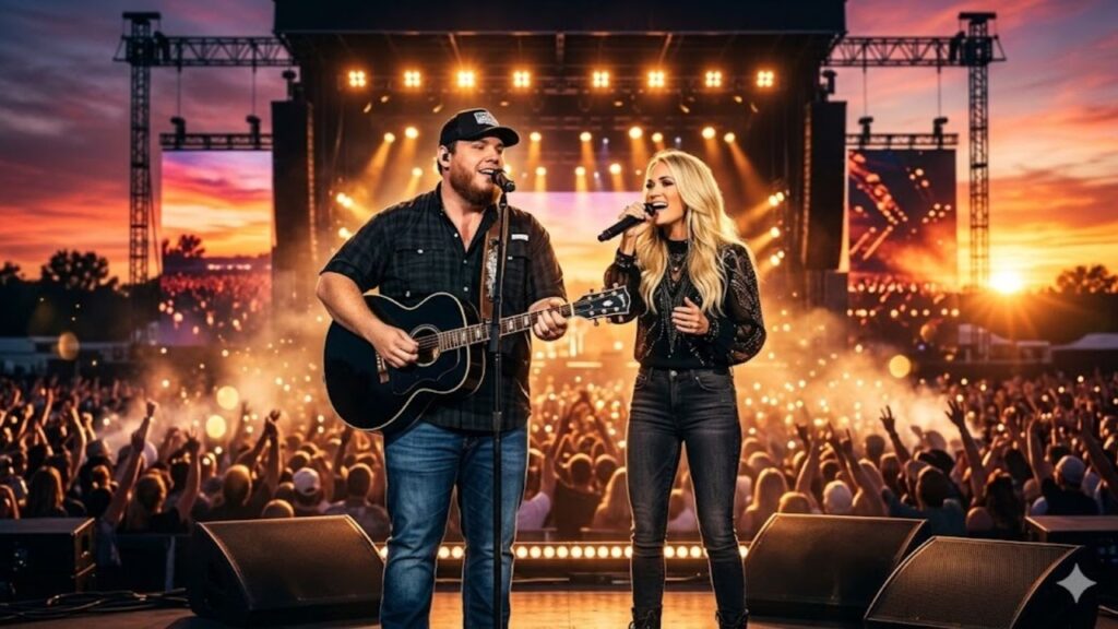Luke Combs & Carrie Underwood – Sundown 🔥 Nashville Country Power Ballad Duet 2026 Luke Combs & Carrie Underwood - Sundown 🔥 Nashville Country Power Ballad Duet 2026