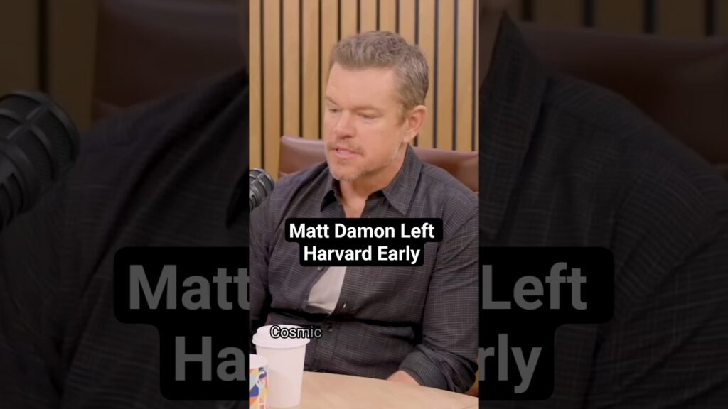 Why Matt Damon Left Harvard Just 2 Weeks Before Graduating Why Matt Damon Left Harvard Just 2 Weeks Before Graduating