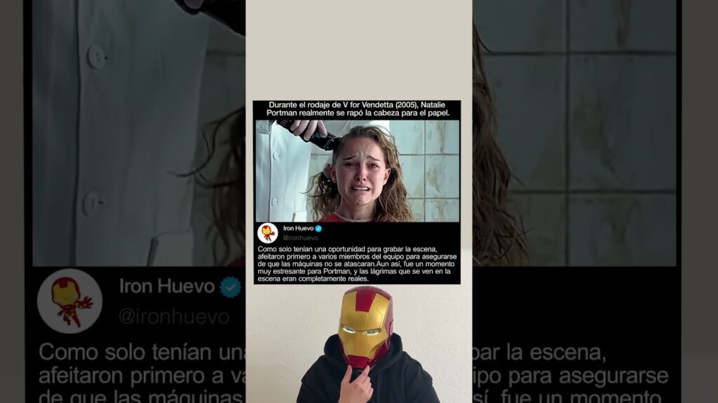 Durante el rodaje de V de Vendetta (2005), Natalie Portman no estaba preparada para esto