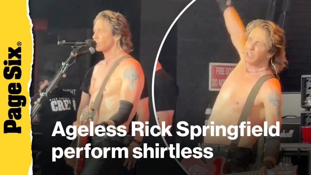 Ageless Rick Springfield, 76, performs shirtless Ageless Rick Springfield, 76, performs shirtless