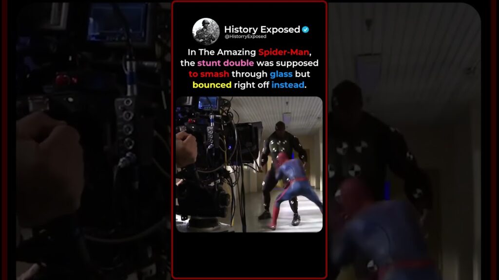 When The Amazing Spider-Man’s Glass Stunt Went Wrong 🕷️💥 When The Amazing Spider-Man's Glass Stunt Went Wrong 🕷️💥