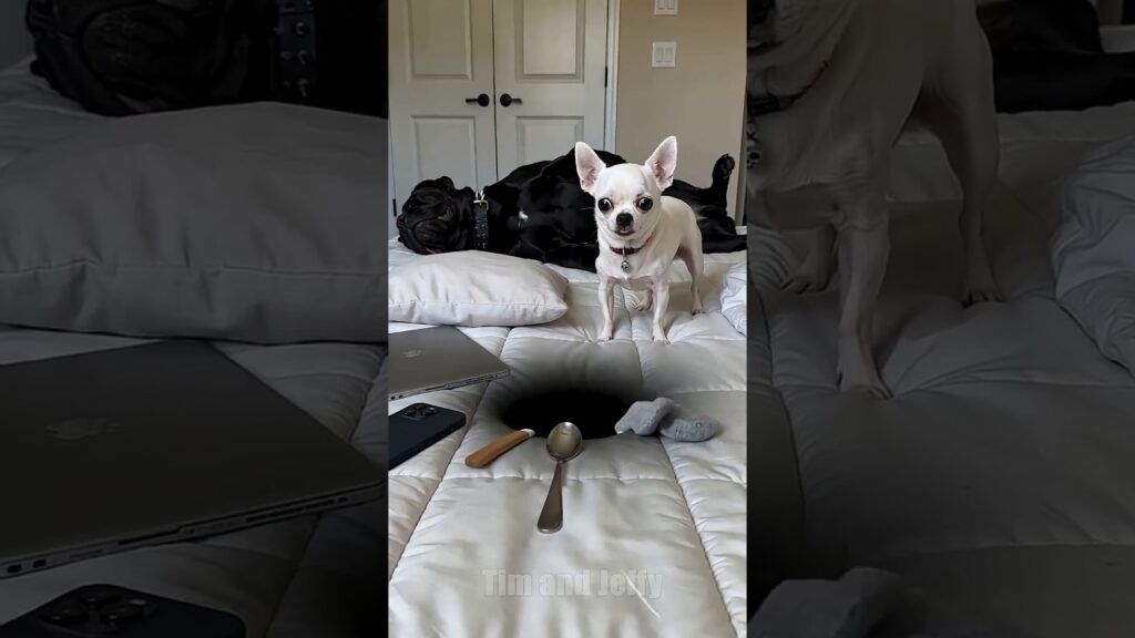Funny Chihuahua Tries To Hide A Black Hole From His Owner π Funny Chihuahua Tries To Hide A Black Hole From His Owner π