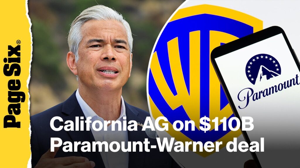 California Attorney General speaks on suing to block Paramount's $110 billion Warner Bros deal