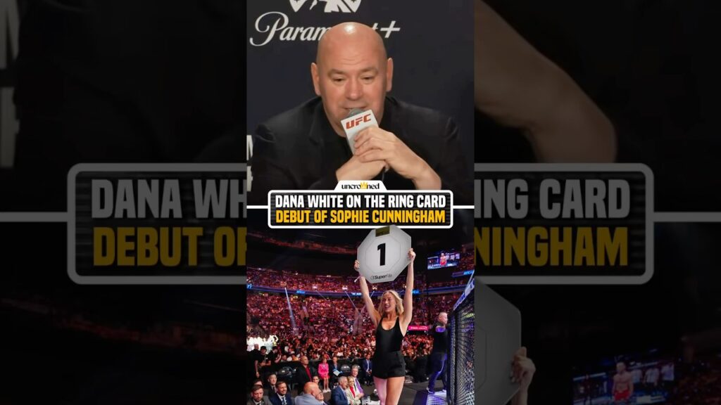 Dana White loves Sophie Cunningham and let her be a ring girl for the night 🥰