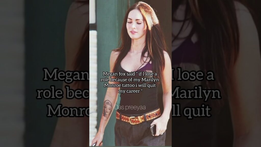 #meganfox #marilynmonroe #tattoo #celebrity #paparazzi #shorts #goviral
