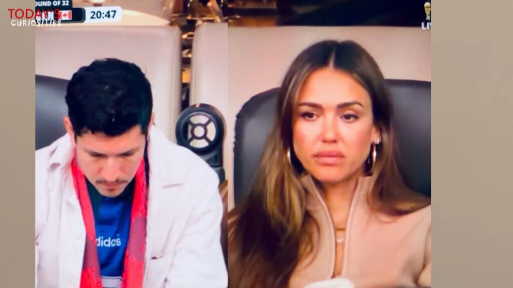 Jessica Alba looks MISERABLE at World Cup while toyboy boyfriend does this