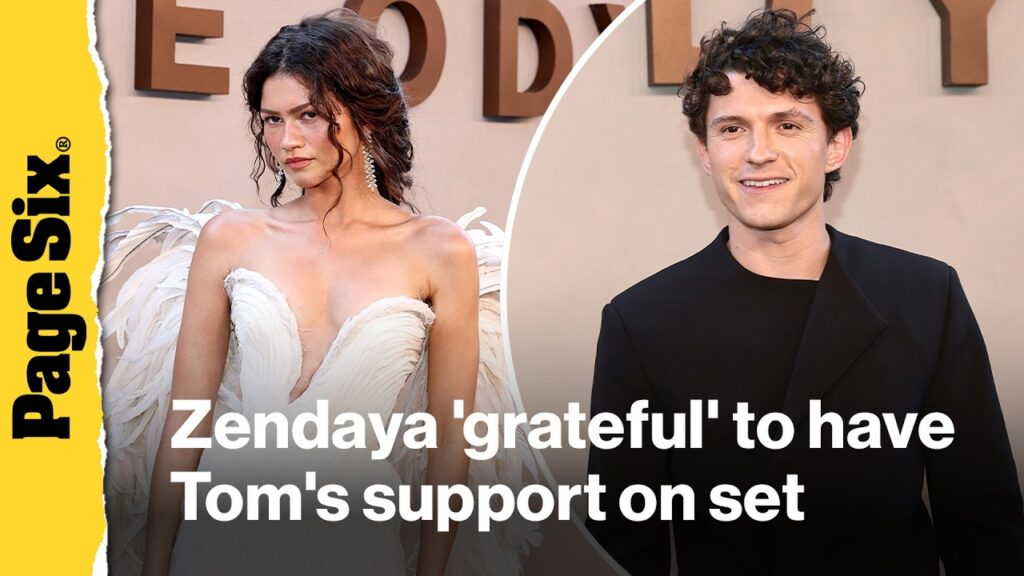 Zendaya was 'very grateful' to have Tom Holland's support during first day