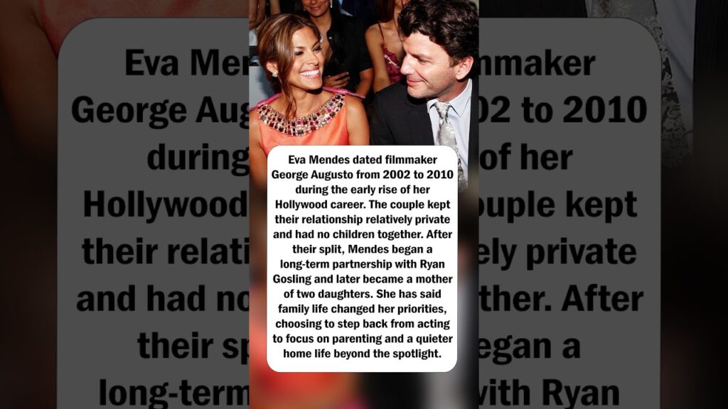 Eva Mendes’ Early Romance Eva Mendes’ Early Romance
