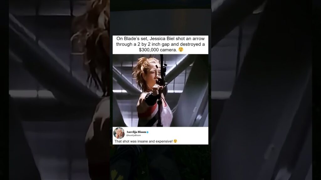 Jessica Biel Destroys $300K Camera on Blade Set