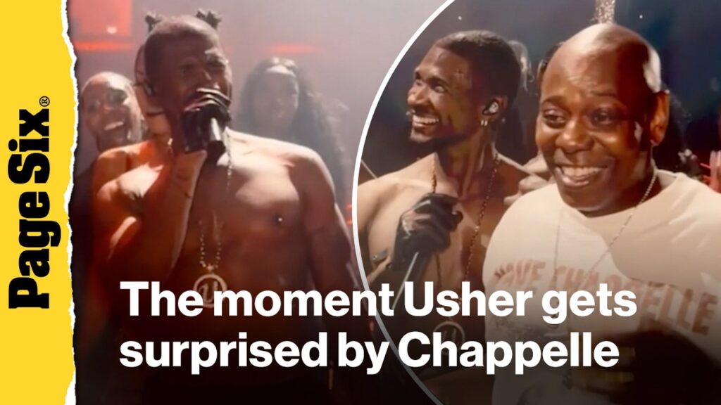 Watch the hilarious moment Usher realized Dave Chappelle was in the VIP section of his concert Watch the hilarious moment Usher realized Dave Chappelle was in the VIP section of his concert