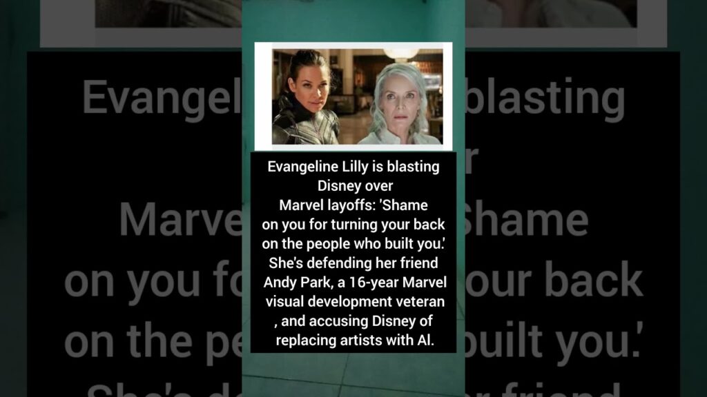 Evangeline Lilly to Disney: "Shame on you for turning your back on the people who built you." #viral