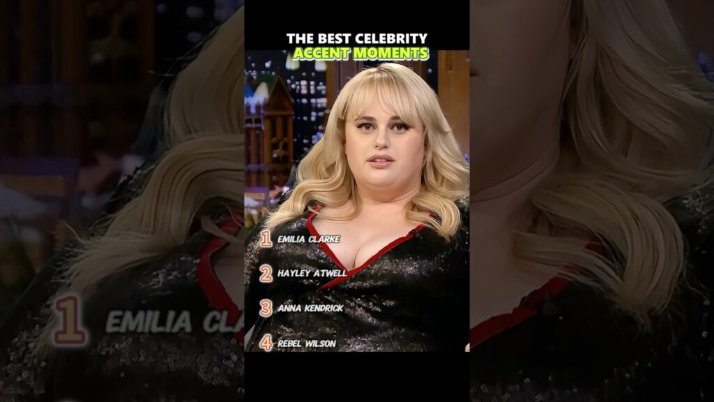 THE BEST CELEBRITY ACCENT MOMENTS#accent #funny #interview #rebel #annakendrick #emiliaclarke