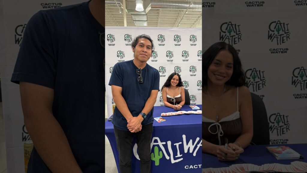 POV: You wake up early… and end up meeting Vanessa Hudgens. #vanessahudgens #caliwater