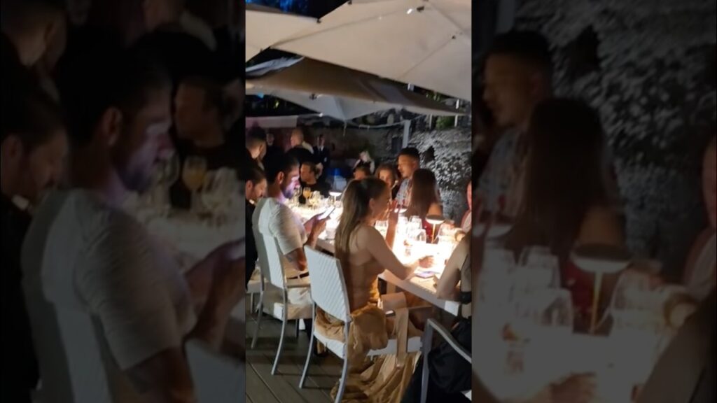 Jennifer Lopez with Michele Morrone & Erling Haaland Dinning #JLo #Shorts