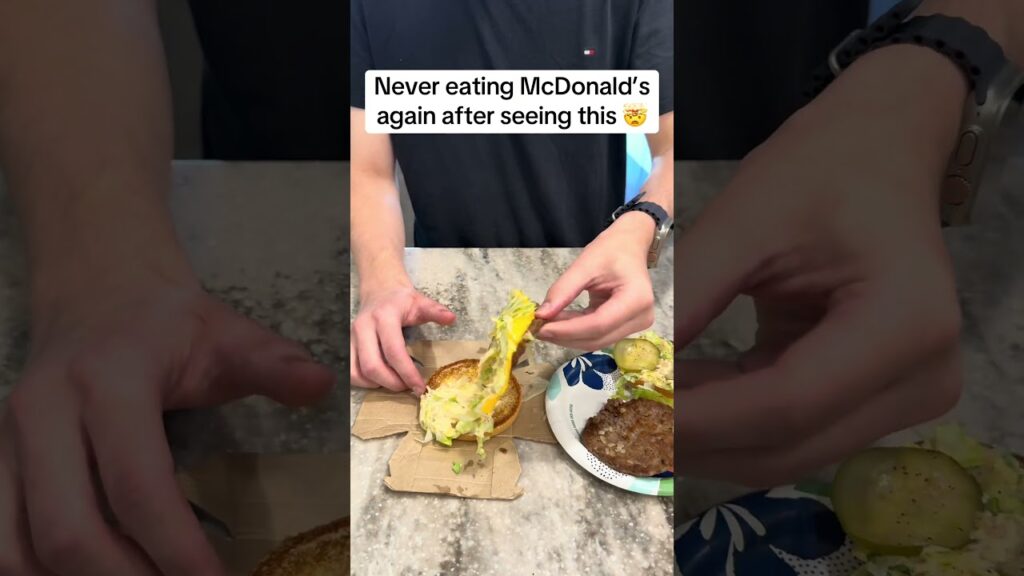 Never eating McDonald’s again after seeing this #hack #food #burger Never eating McDonald's again after seeing this #hack #food #burger