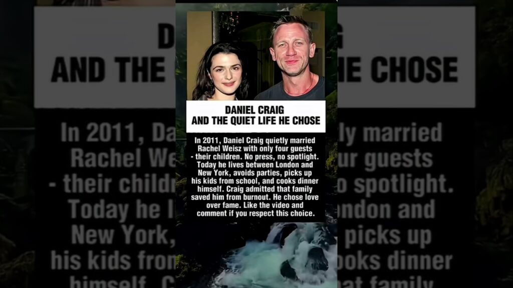 DANIEL CRAIG AND THE QUIET LIFE HECHOSE.Rachel Weisz#celebrity#story#hollywood#news