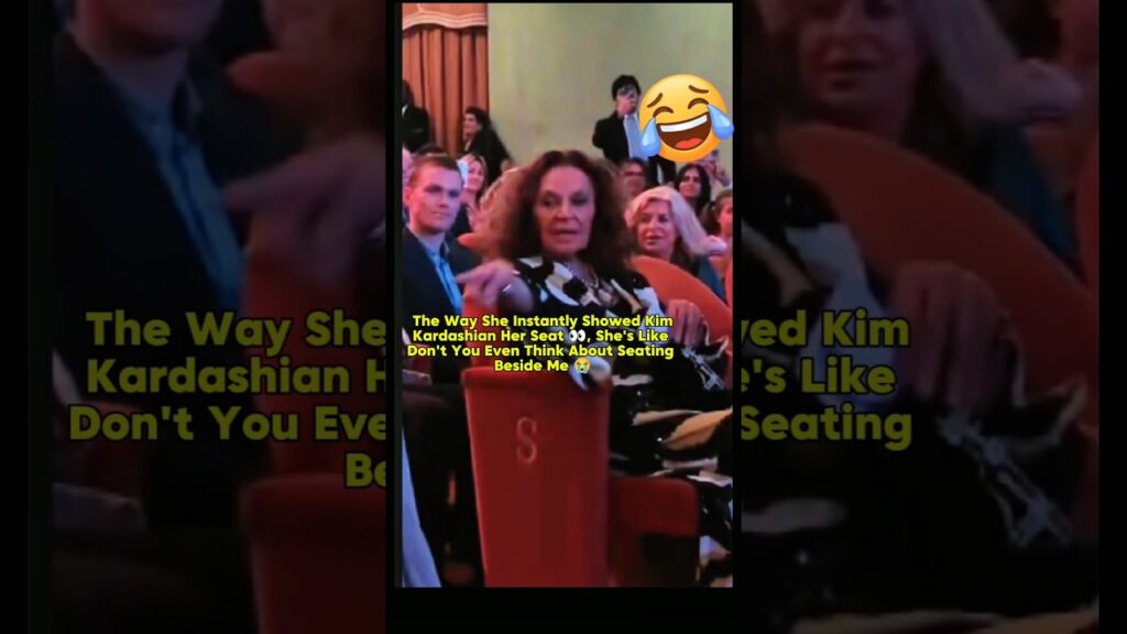 She Literally Pointed Kim Kardashian To Another Seat. #dianevonfurstenberg #kimkardashian #shorts