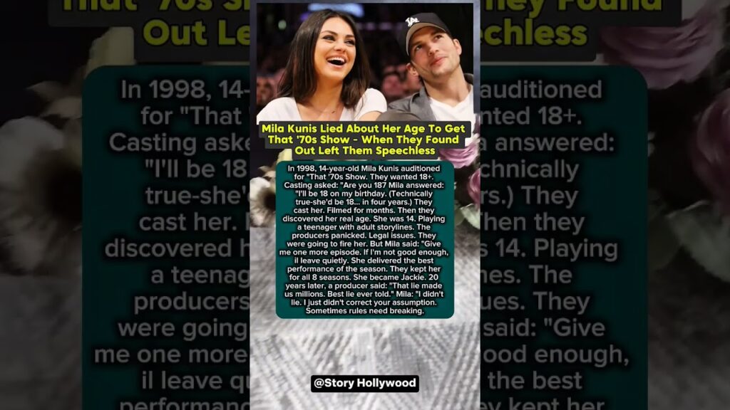 Mila Kunis Lied About Her Age To Get That '70s Show - When They Found Out Left Them Speechless.