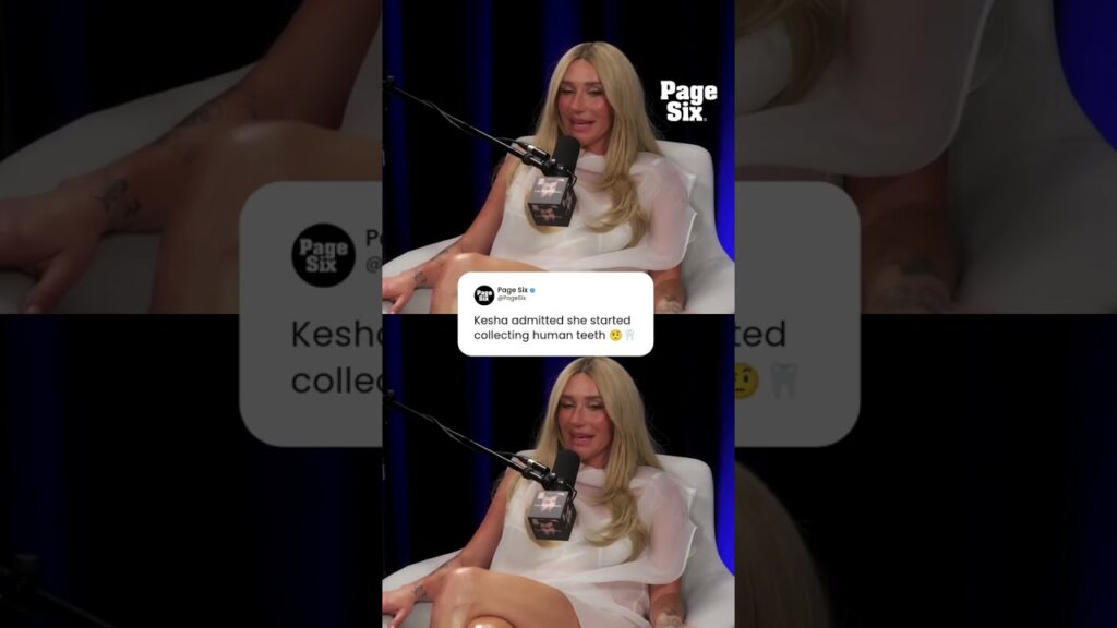 Kesha shared the story behind why she has a human teeth collection 😂 #shorts