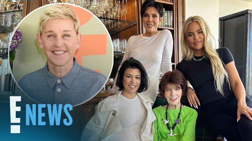 Khloe Kardashian, Kourtney Kardashian React to Ellen DeGeneres Paying Tribute to Late Grandma