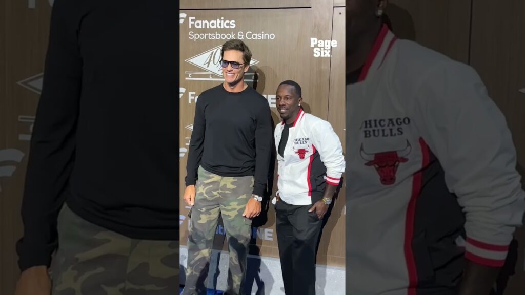 Tom Brady and Rich Paul link up on the carpet for Michael Rubin's private luncheon 😮‍💨 #shorts