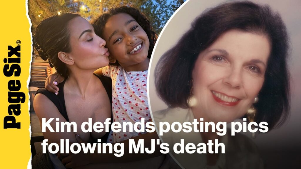 Kim Kardashian defends posting vacation photos following grandmother's death