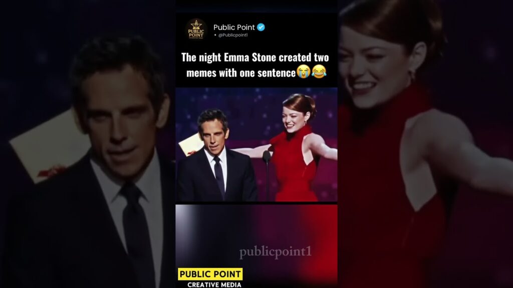 The night Emma Stone created two memes with one sentence😂😭