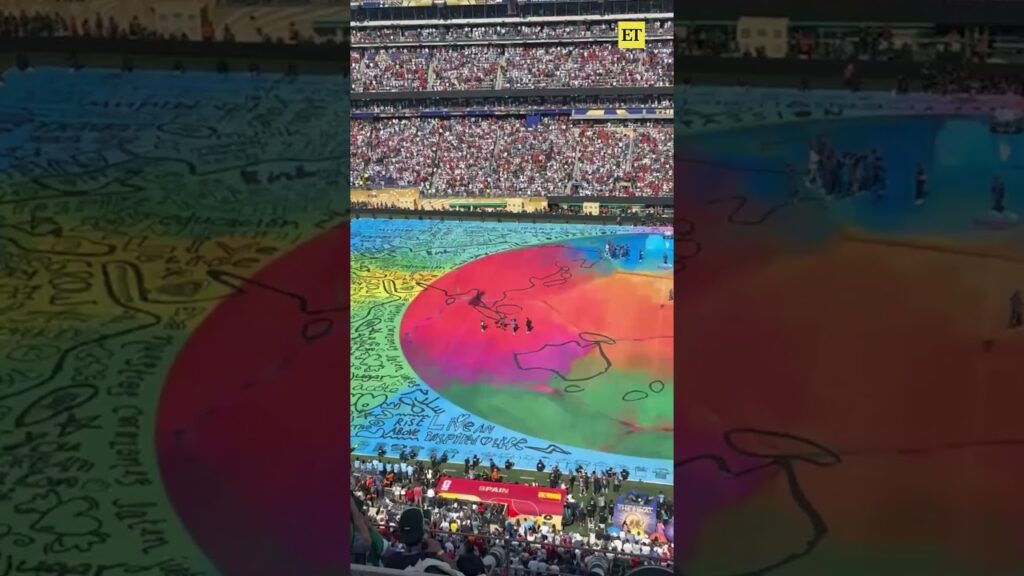 Justin Bieber performing at the first-ever FIFA World Cup Halftime show, hallelujah! ⚽