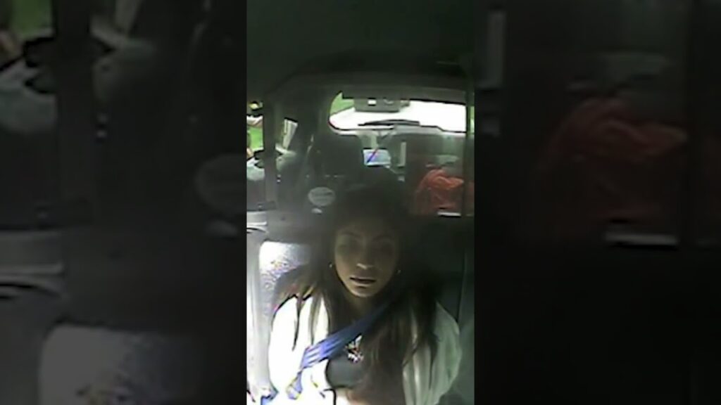 Milania Giudice laughs in back of cop car during domestic violence arrest #shorts