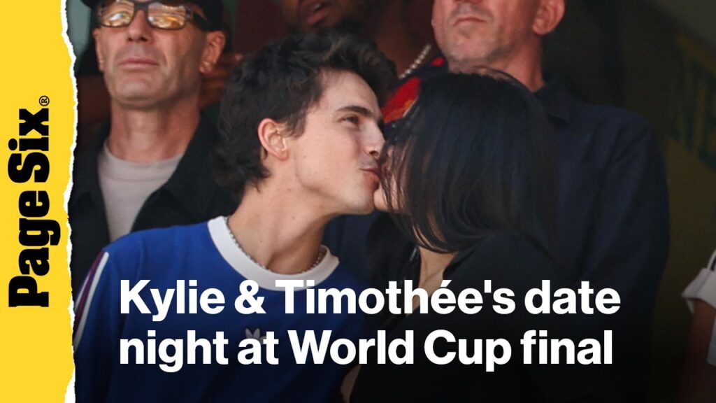 Kylie Jenner and Timothée Chalamet kiss for the cameras, enjoy date night at World Cup final match