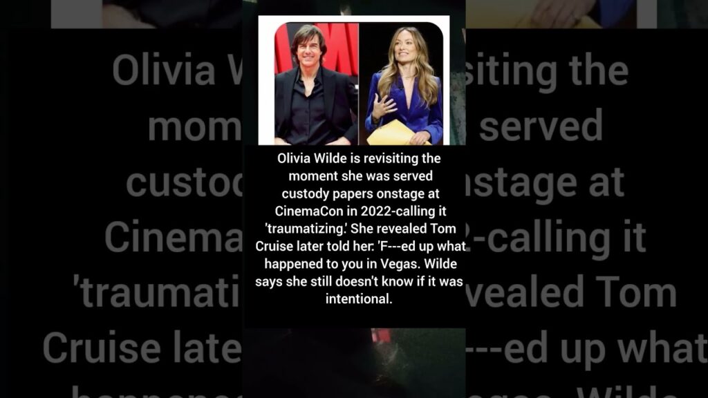 Olivia Wilde: Tom Cruise said "F---ed up what happened to you in Vegas" after custody serve. #viral