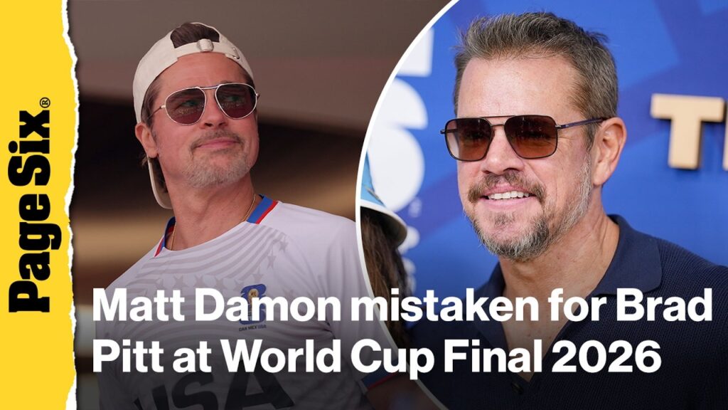Matt Damon mistaken for Brad Pitt by World Cup Final 2026 commentator: ‘Huge ego boost’ Matt Damon mistaken for Brad Pitt by World Cup Final 2026 commentator: 'Huge ego boost'