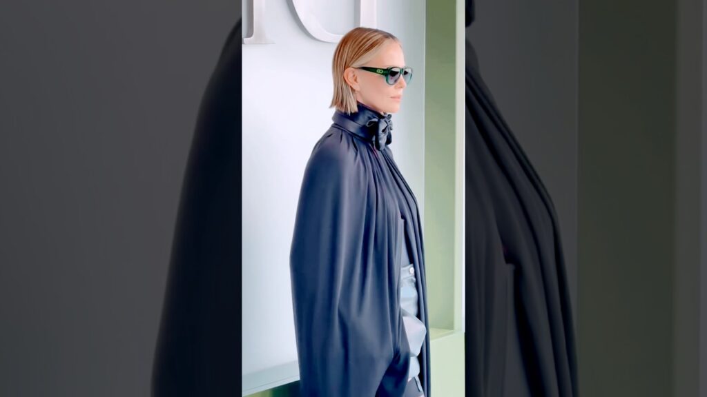 Charlize Theron at the Dior fashion show in Paris, France. #charlizetheron