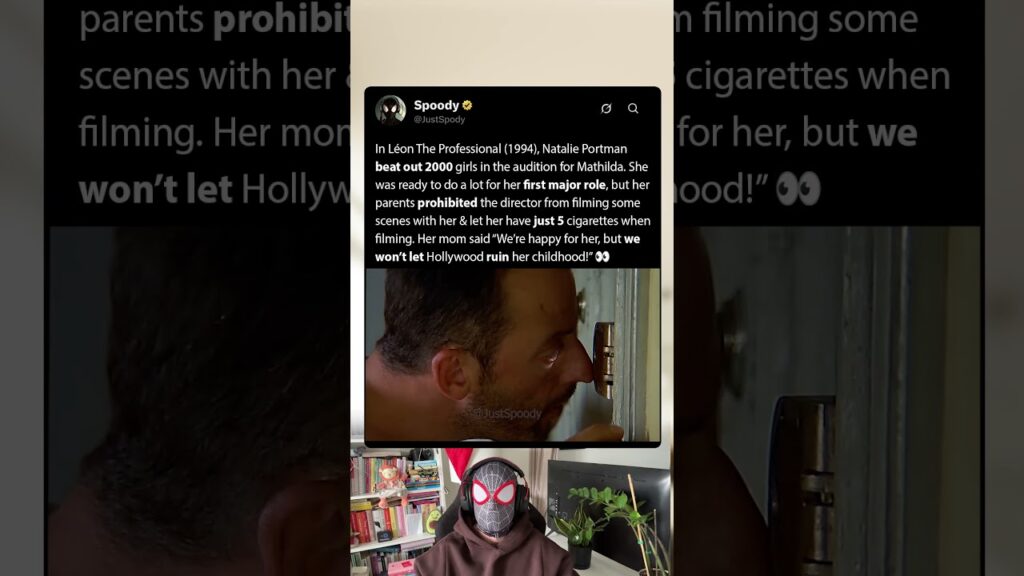 When filming Léon The Professional (1994), Natalie Portman couldn't do this
