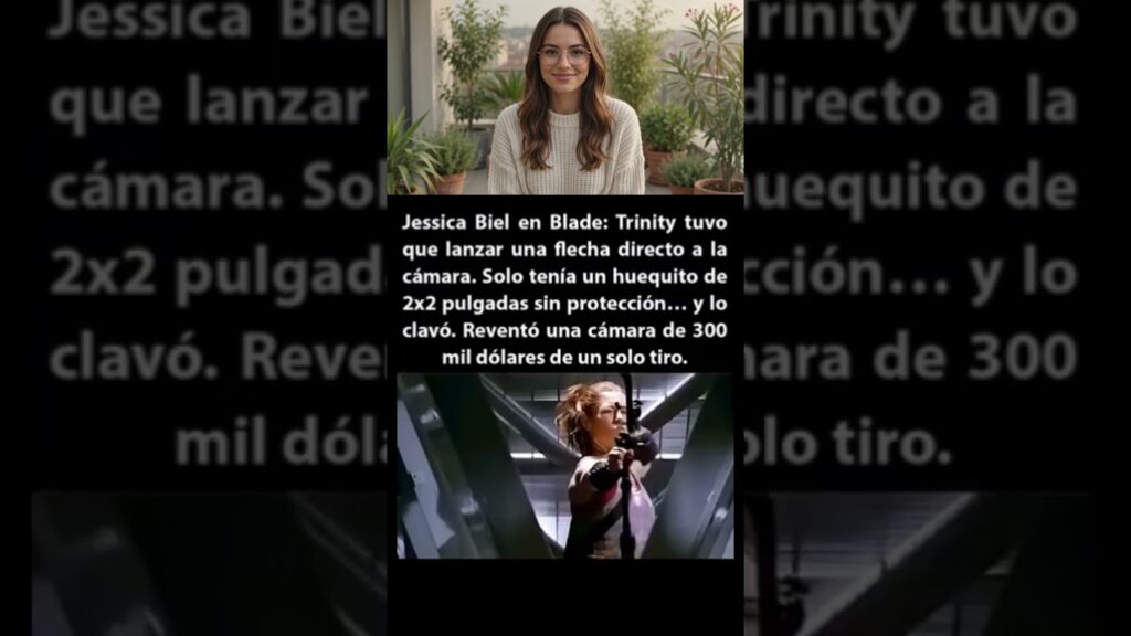 Jessica Biel destruye una cámara de 300 mil dólares con un tiro perfecto en el set