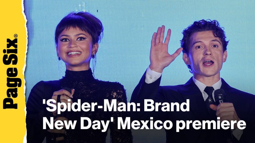 Zendaya and Tom Holland attend the 'Spider-Man: Brand New Day' premiere in Mexico